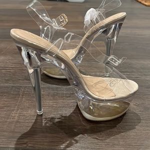 Clear heels PrettyLittleThings